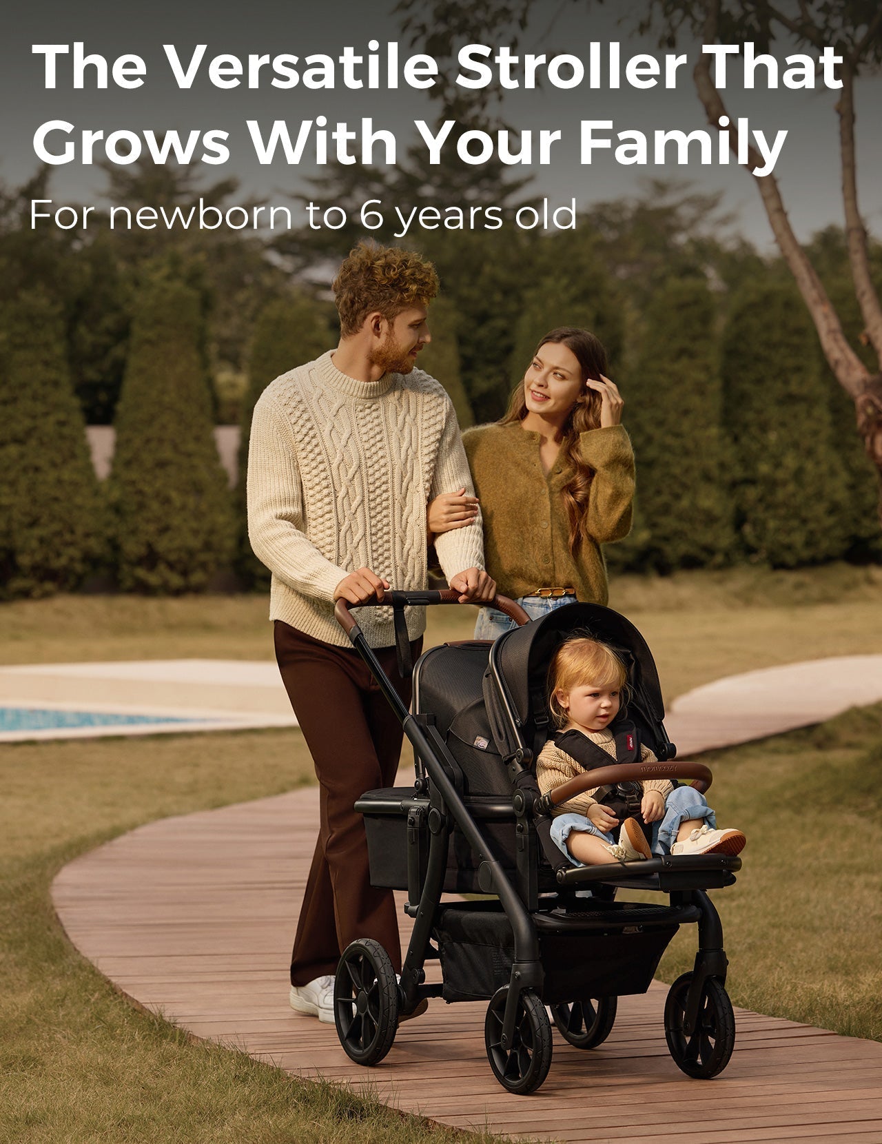 Outing Bundle: Momcozy ChangeGo Baby Stroller & Stroller Organizer with Cup Holders